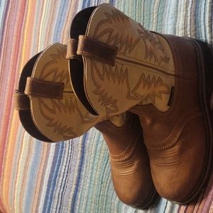 Justin's Steel Toe Boots Size 9B